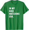 Bird Watching for Men Women Boys Girls by Jess in My Bird Watching Era - Birds Telescope Photography T-Shirt - Kelly Green