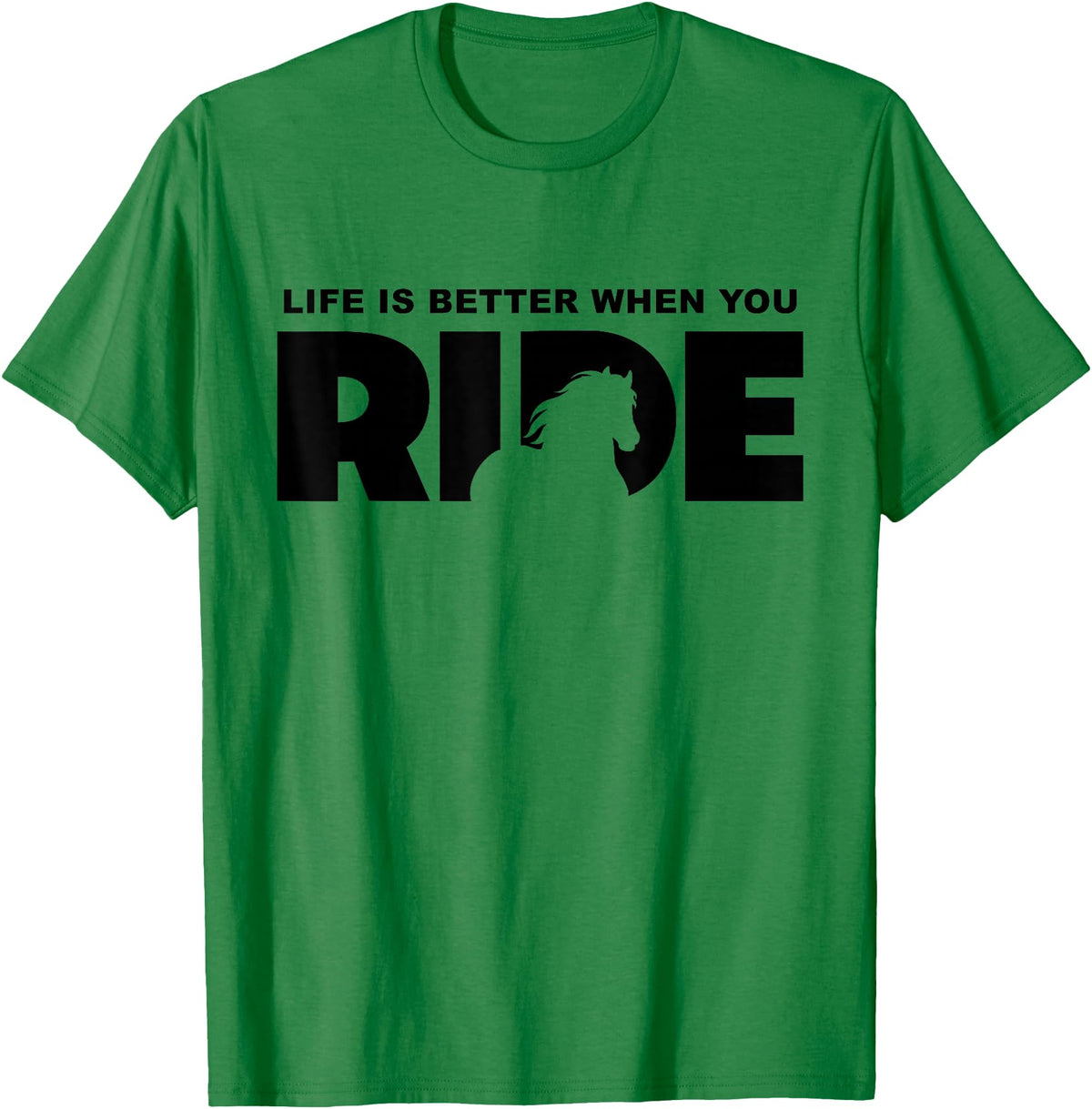 BASBO Horse Riding T-Shirt - Kelly Green