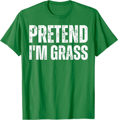 Lazy Last Minute Funny Halloween Apparel Lazy Halloween Costume Shirt, Pretend I'm Grass T-Shirt