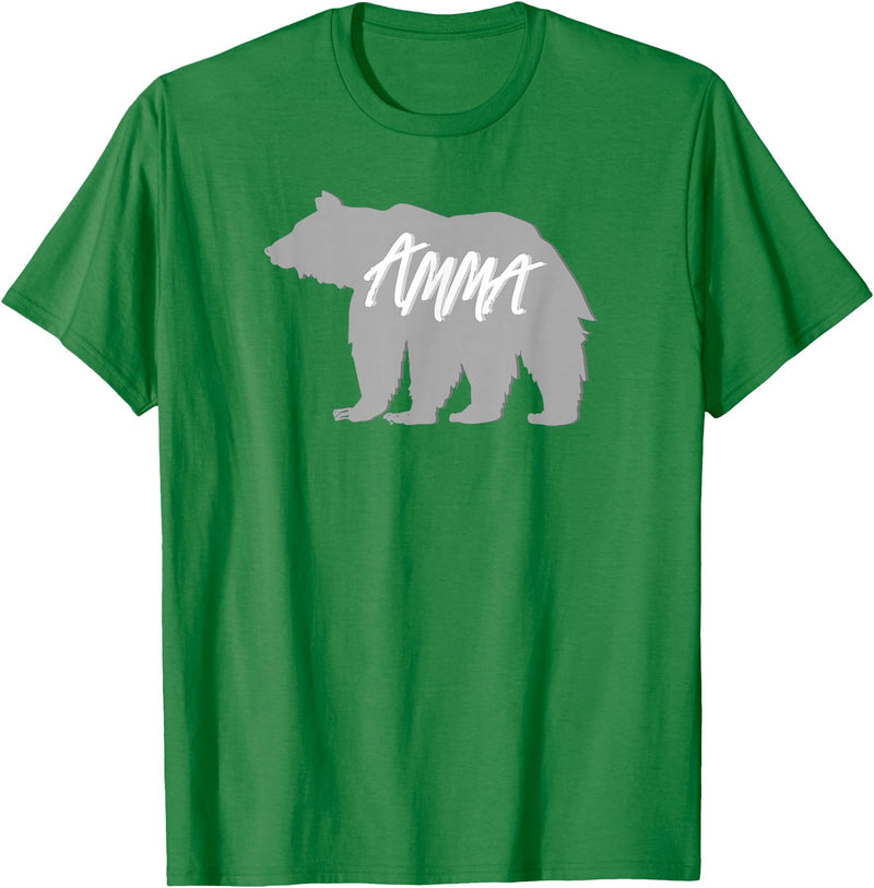 Grandma Granny GG T Shirt Gift SchippTees Amma Bear Icelandic Grandmother Nickname TShirt T-Shirt - Kelly Green