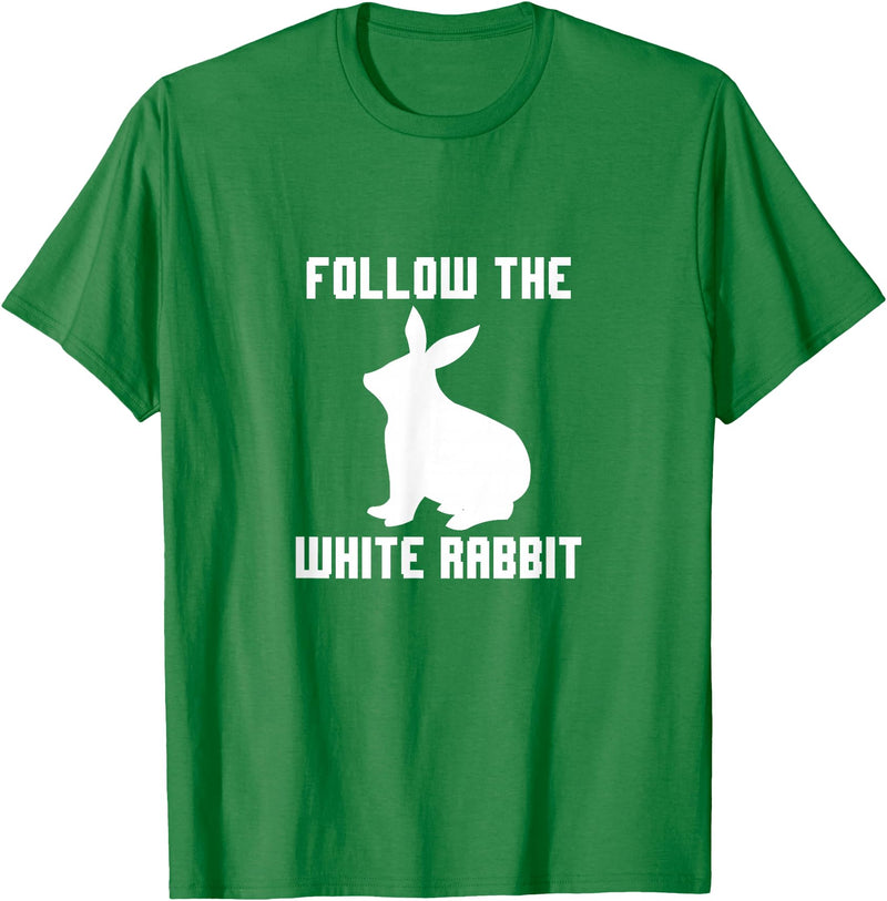 Follow the White Rabbit T-Shirt in Kelly Green