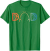 Unique Fishing Gift Fisherman Accessories & Stuff Funny Fishing Dad Art For Dad Men Father's Day Fishing Lover T-Shirt - Kelly Green