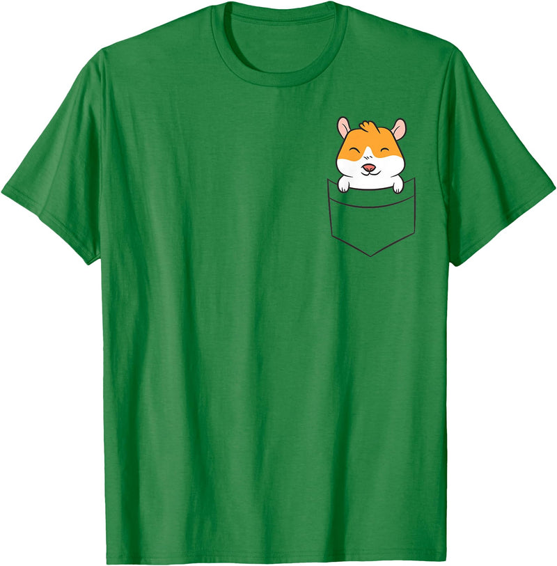 Cute Guinea Pig Tees And Gifts Guinea Pig In A Pocket Cute Pocket Guinea Pig T-Shirt - Kelly Green