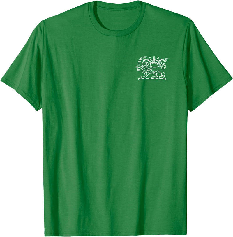 PERSIAN SYMBOLISM Persian Iran Lion and Sun Symbol T-Shirt - Kelly Green