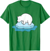 Arctic Polar Bear Tees And Gifts Ice Bear Polar Bears On Ice Save The Polar Bears T-Shirt - Kelly Green