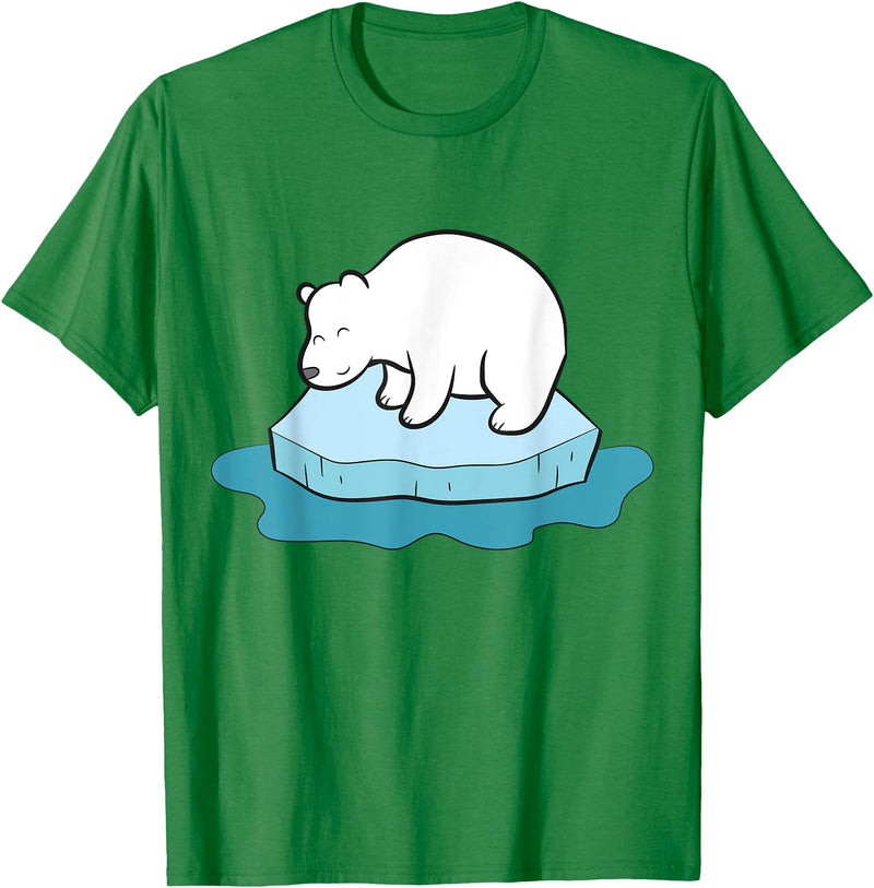 Arctic Polar Bear Tees And Gifts Ice Bear Polar Bears On Ice Save The Polar Bears T-Shirt - Kelly Green