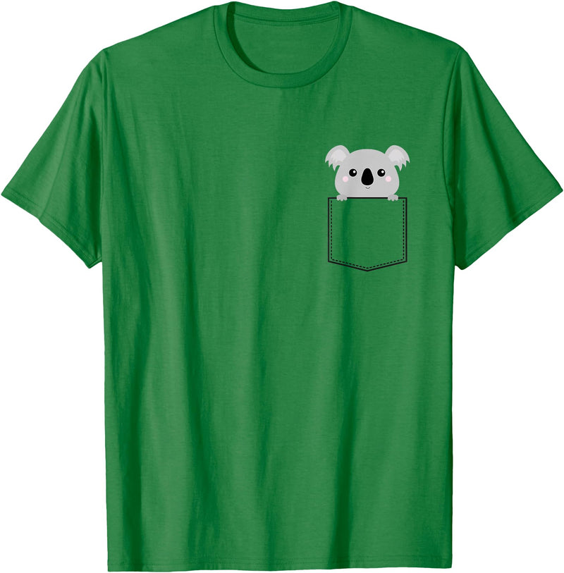 Pocket Koala Shirts Pocket Koala Bear T-Shirt - Kelly Green