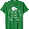 Pig Tees by MasArt Bacon is my Spirit Animal Funny Pig T-Shirt Distressed Gift T-Shirt - Kelly Green
