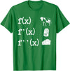 Cute Math Gifts Calculus Nerd Accessories & Stuff Funny Math Teacher Art For Men Women Cow Milk Cheese Formula T-Shirt -