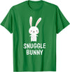 Snuggle Bunny Cute Animal Critter Love T-Shirt in Kelly Green