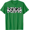 Family Matching Gifts Cow Mimi Cow Print Cow Pattern Mother's Day T-Shirt - Kelly Green