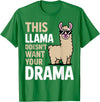 Llama Gift Llama Lover Accessories & Lama Stuff Funny Llama Design for Men Women Kids Llama Lover Llama T-Shirt - Kelly Green