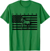 BASBO American Flag Horseback Riding Apparel - Horse T-Shirt - Straight - Kelly Green