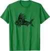 Fishing Tee Shirts & Fisherman Gifts Roosterfish Shirt - Cool Rooster Fish Tribal Design T-Shirt T-Shirt - Kelly Green