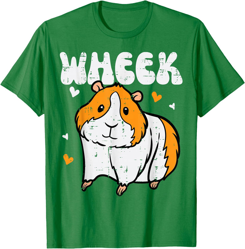 Guinea Pig Shirts For Men Women Kids Gift Guinea Pig Wheek Cavy Lover Rodent Girls Boys Kids Women Men T-Shirt - Kelly Green