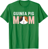Cavy Mom Designs FarmAnimal Guinea Pig Mom Cavy Owner Mom Design T-Shirt - Kelly Green
