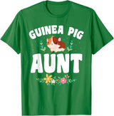 Guinea Pig Aunt Wear Guinea Pig Aunt Pet Owner T-Shirt - Kelly Green