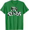 funny saying Gifts for Family Members and more Big Brother Cow Print Cow Pattern T-Shirt - Kelly Green