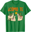 Nerd Ninja Llama Como Te LLamas Spanish Teacher Llama Gift T-Shirt for Men Women Girls Kids - Kelly Green