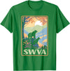 Giant Step Design Co. SWVA Southwest Virginia Black Bears Vintage Parks Poster T-Shirt - Kelly Green