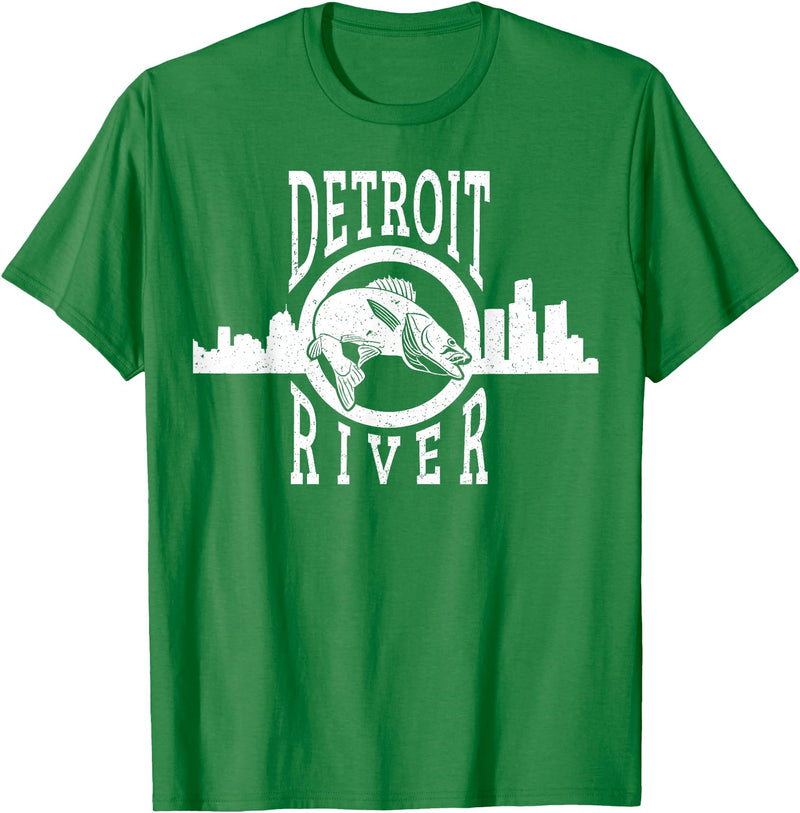 Eternal Angler Detroit River Walleye Fishing T Shirt for Men Women T-Shirt - Kelly Green