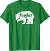 Family & Animals Gifts Daughter Bear - Funny Family T-Shirt Cool Animal Love Tee T-Shirt - Kelly Green