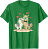 Llama Bride and Groom Wedding Matching Couple Llama Bride and Groom Wedding Art Matching Couple Loving T-Shirt - Kelly Green