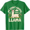 Llama Gift Llama Lover Accessories & Lama Stuff Funny Llama Art for Men Women Kids Alpaca Gag Llama Lover T-Shirt - Kelly Green