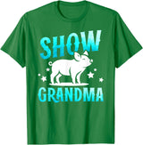 Pig Show Grandma On Mother's Day Pig Show Grandma Best Pig Show Grandmother T-Shirt - Kelly Green