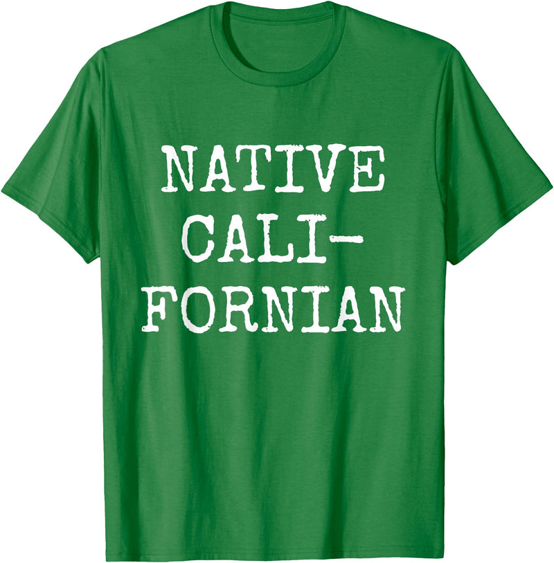 Native Californian T-Shirt - Cali California Bear Apparel T-Shirt - Kelly Green