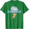 Beary 1st Birthday Boy Teddy Bear Matching Apparel Auntie Teddy Bear 1st Birthday Boy Family Matching T-Shirt - Kelly Green