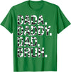 Highland Cow Dad Shirt Dad Cow Print Father's Day Dad Dada Daddy Bruh Papa Cow Daddy Love Cows Dad Cow Print T-Shirt - Kelly