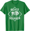 Bison Lover Shirts Beast Of Bourbon - American Bison Buffalo Lover Wildlife T-Shirt - Kelly Green