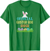 Official Easter Egg Hider Egg Hunt Hiding Bunny Rabbit Face T-Shirt in Kelly Green