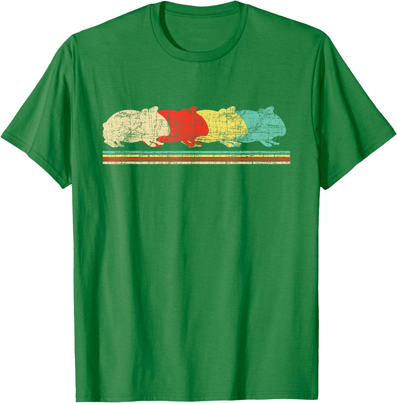 Funny Guinea Pig Shirts Retro Vintage Guinea Pig - Pet Owner Animal Lover T-Shirt - Kelly Green