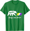 Nonbinary & Genderqueer Mama Bear T-Shirt Cute Nonbinary Mama Bear T-Shirt - Kelly Green
