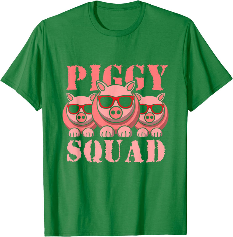 Pigs Lover Pink Animal Piggy Squad Funny Gift Idea for Men T-Shirt - Kelly Green