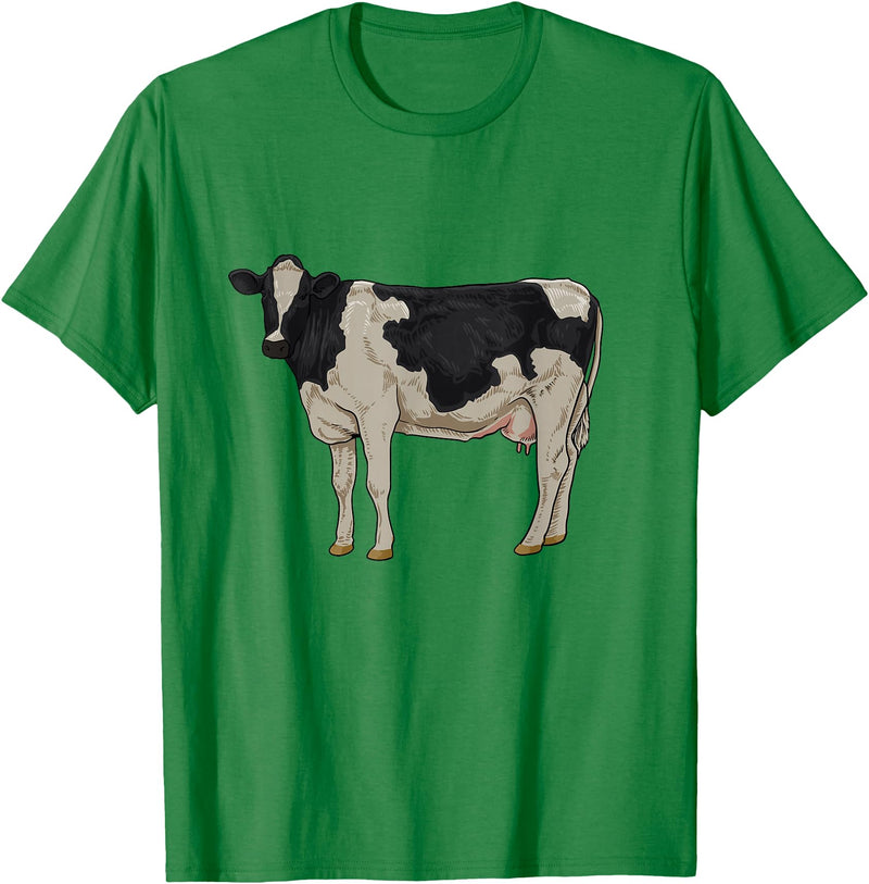 Cows and cattle Drawing of a Holstein cattle T-Shirt - Kelly Green
