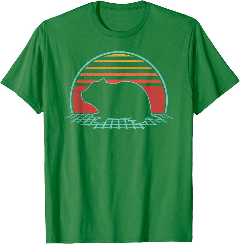 Hamster Lover Animal Retro Vintage 80s Style T-Shirt - Kelly Green