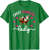 Funny Kunekune Pigs For Kunekune Pig Mom Crazy Kunekune Lady Kunekune Pig Mom Kunekune Pig Lover T-Shirt, Small - Kelly Green
