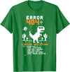 Funny Halloween Error 404 Costume Not Found Error 404 Costume Not Found Halloween Coding Programmer Geek T-Shirt - Kelly