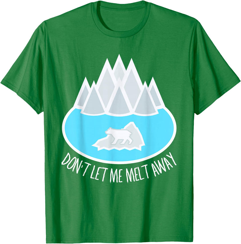 Arctic Explorers T-shirts and Gifts Polar Bear TShirt Ice Caps Melting glaciers cute Arctic Tee T-Shirt - Kelly Green