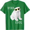 Cool bleiben Eisbär Stay Cool Cute Baby Polar Bear Cub with Sunglasses T-Shirt - Kelly Green