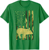 BoredKoalas Farming Farm Shirts Farmer Gifts Camo US Flag Pig Military Farm Animal Patriotic Farmer Gift T-Shirt - Kelly Green