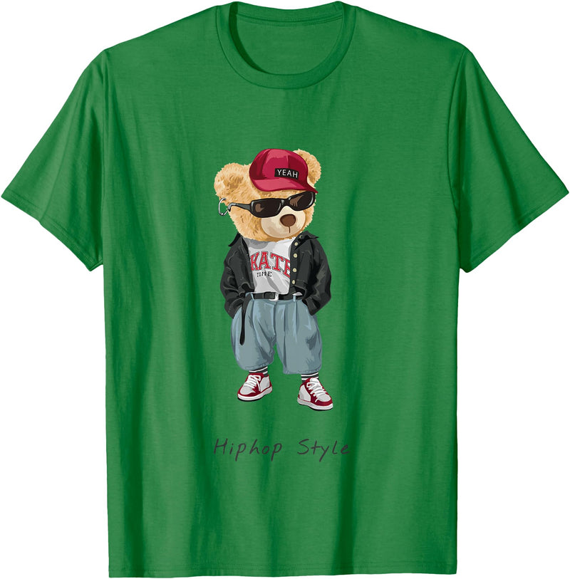 Funny Teddy Bear T-Shirt - Kelly Green