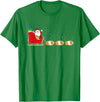Funny Christmas Sleigh Animal Gifts Guinea Pig Santa Christmas Sleigh - Funny Guinea Pig Xmas T-Shirt - Kelly Green
