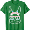 Bunny Rabbit Trans Bandana Glasses Esaster Transsexual Pride T-Shirt in Kelly Green