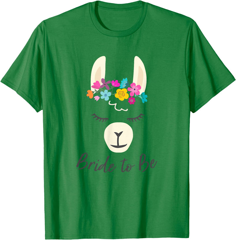 Gym is Bae Llama Bride to Be Wedding Bridal Shower Alpaca T-Shirt - Kelly Green