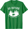 Explore Tees Go Outside Worst Case Scenario A Bear Kills You Explorer Tee T-Shirt - Kelly Green