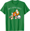 Antidepressants Rabbit Cute Bunny Funny Rabbit Lover T-Shirt in Kelly Green
